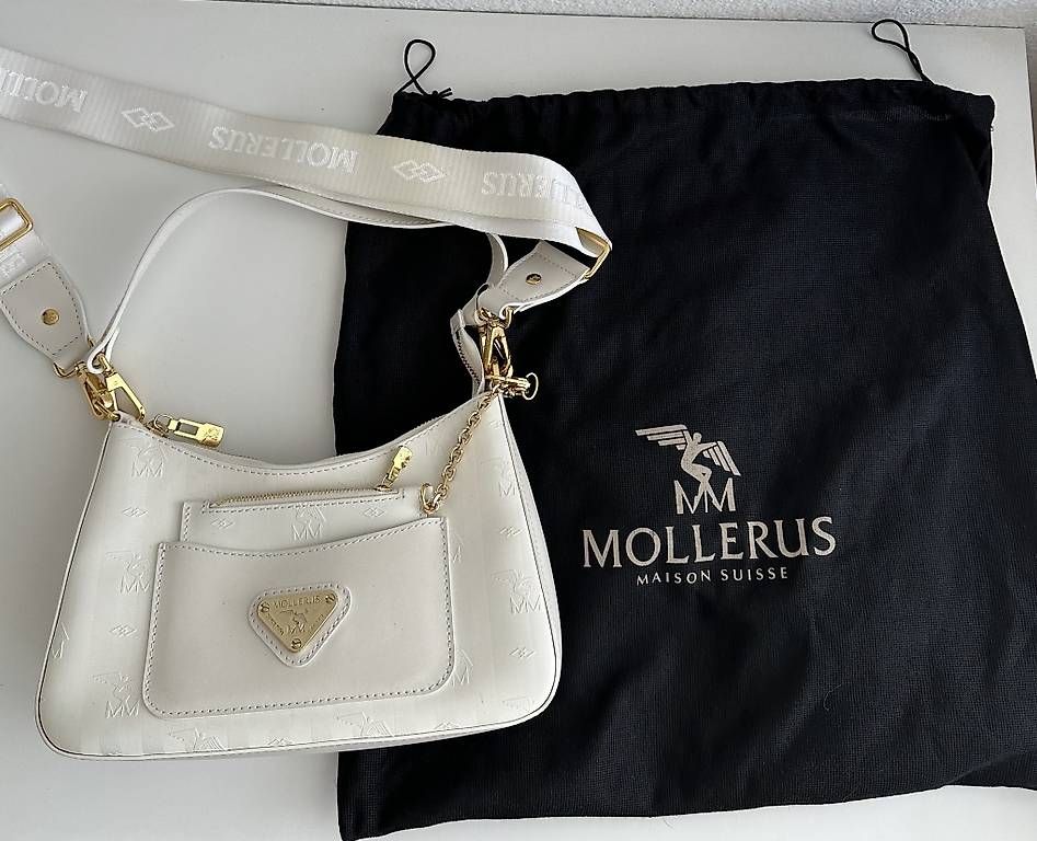 Maison Mollerus Borse da donna: Mollerus CASTIEL Tasche snow weiss – Usato da Biel/Bienne venduto da joy108