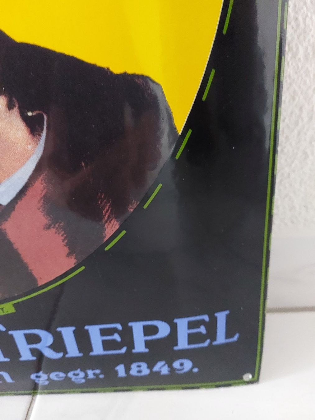 Marlboro Insegne: Emailschild Grimm & Triepel Kautabak Tabak plaque émaillée – Usato da Schenkon venduto da TG10 7