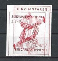 Verpflegung  60/2 ** spez. , Abart mit kopfst. Doppeldruck !