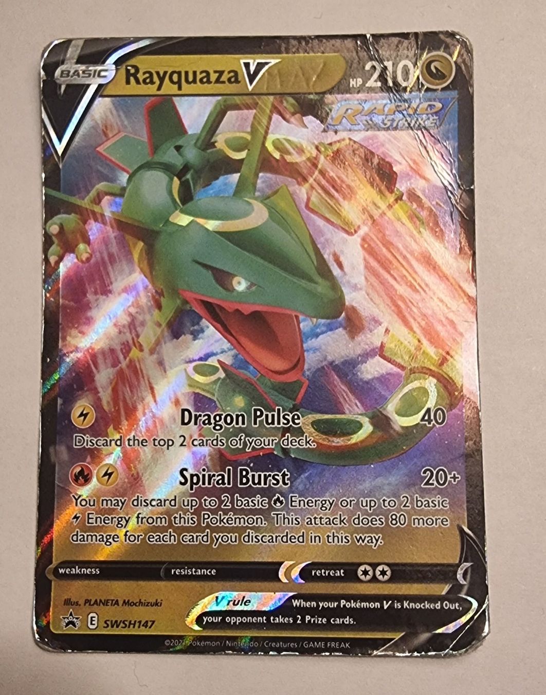 Pokémon Sammelbilder & Trading cards: Rayquaza V rapid strike – Gebraucht aus Bellinzona von