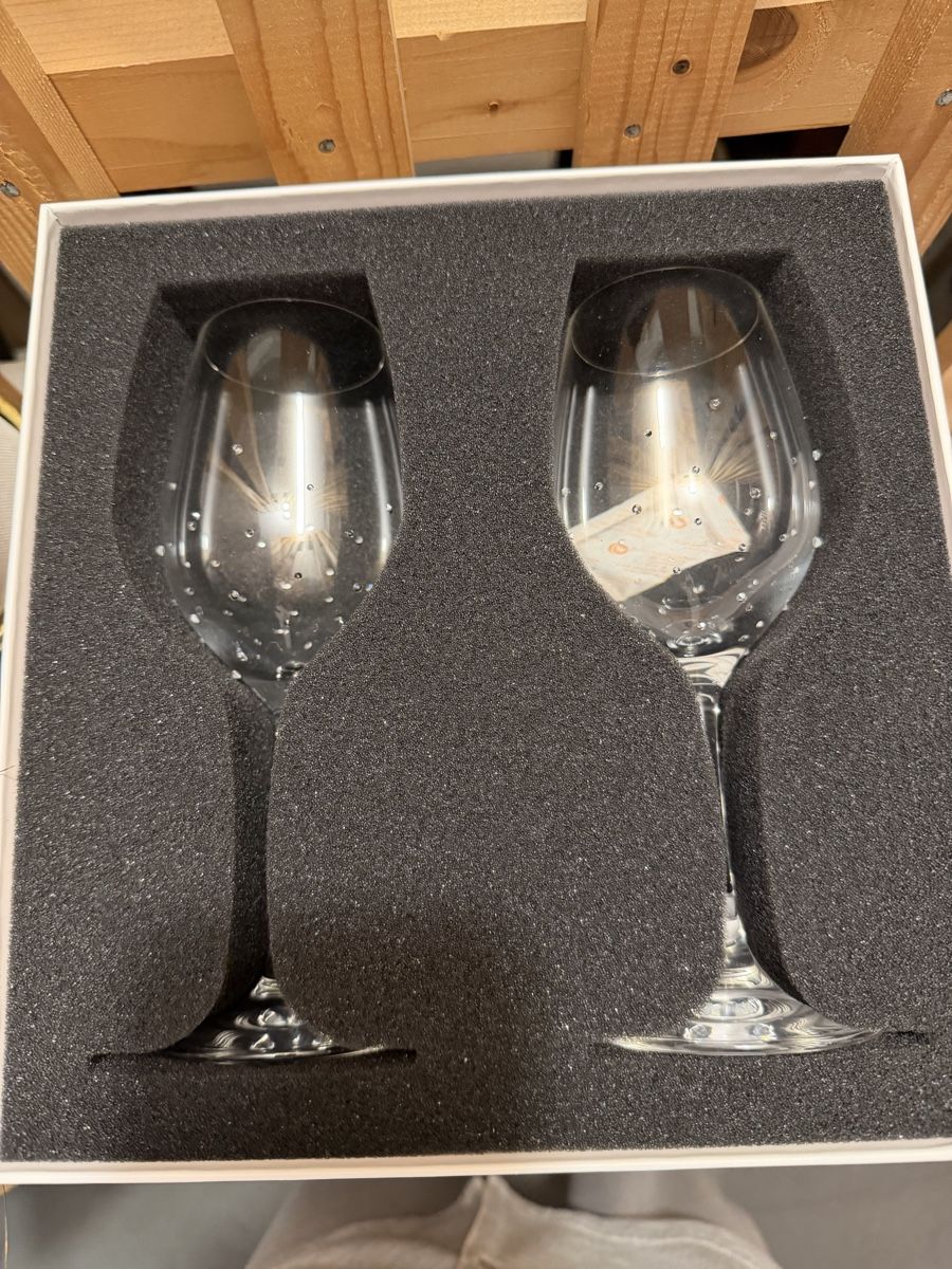 Swarovski Bicchieri: Swarovski Weinglas-Set mit 2 Stück – Nuovo e nell'imballaggio originale da Zürich venduto da burbujita257 1