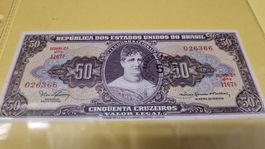 Brasilianische Banknote 50 Cruzeiros  Selten!