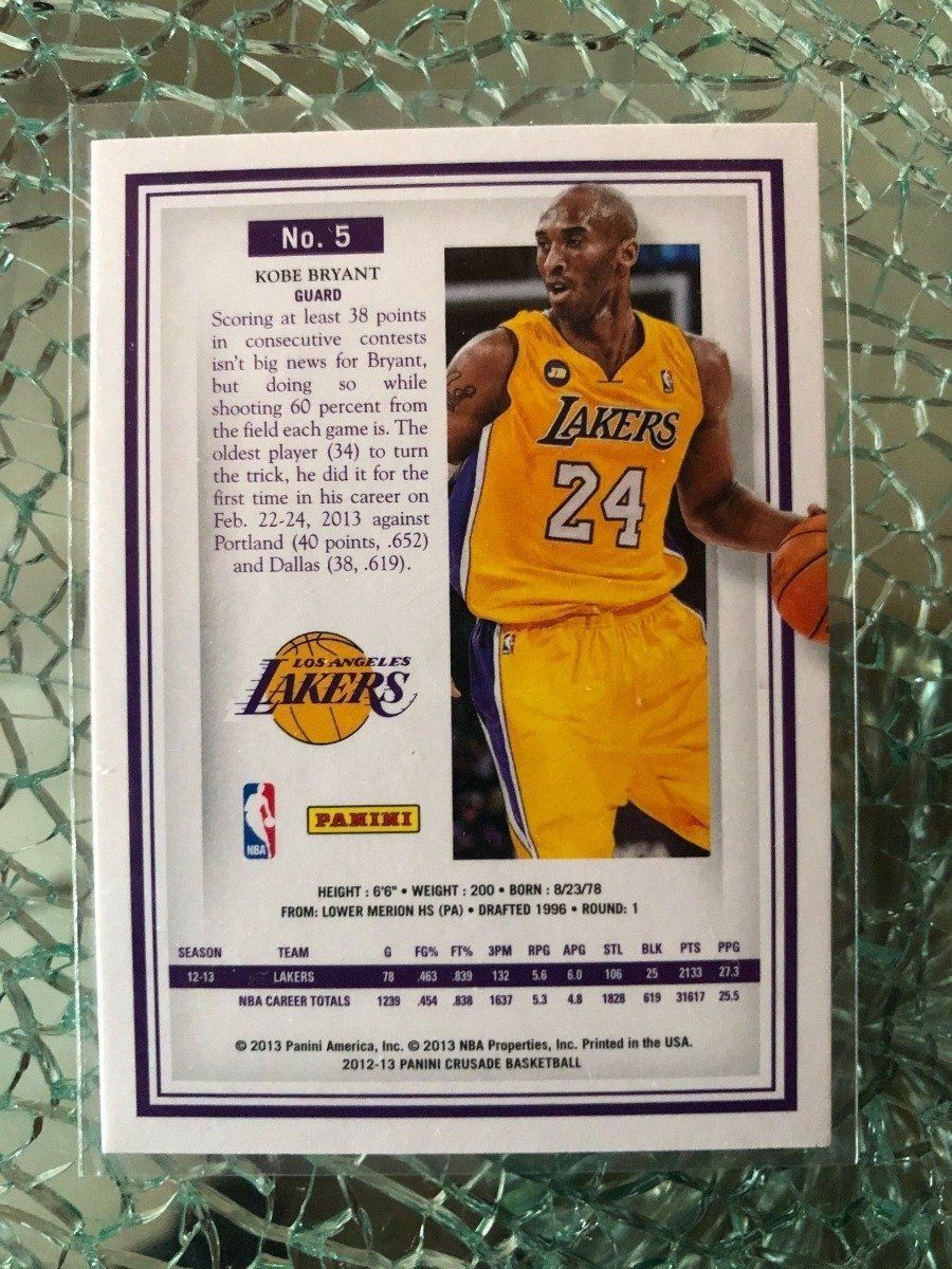 Nba Carte collezionabili: Panini Crusade Kobe Bryant – Usato da Vullierens venduto da Gaara04 2