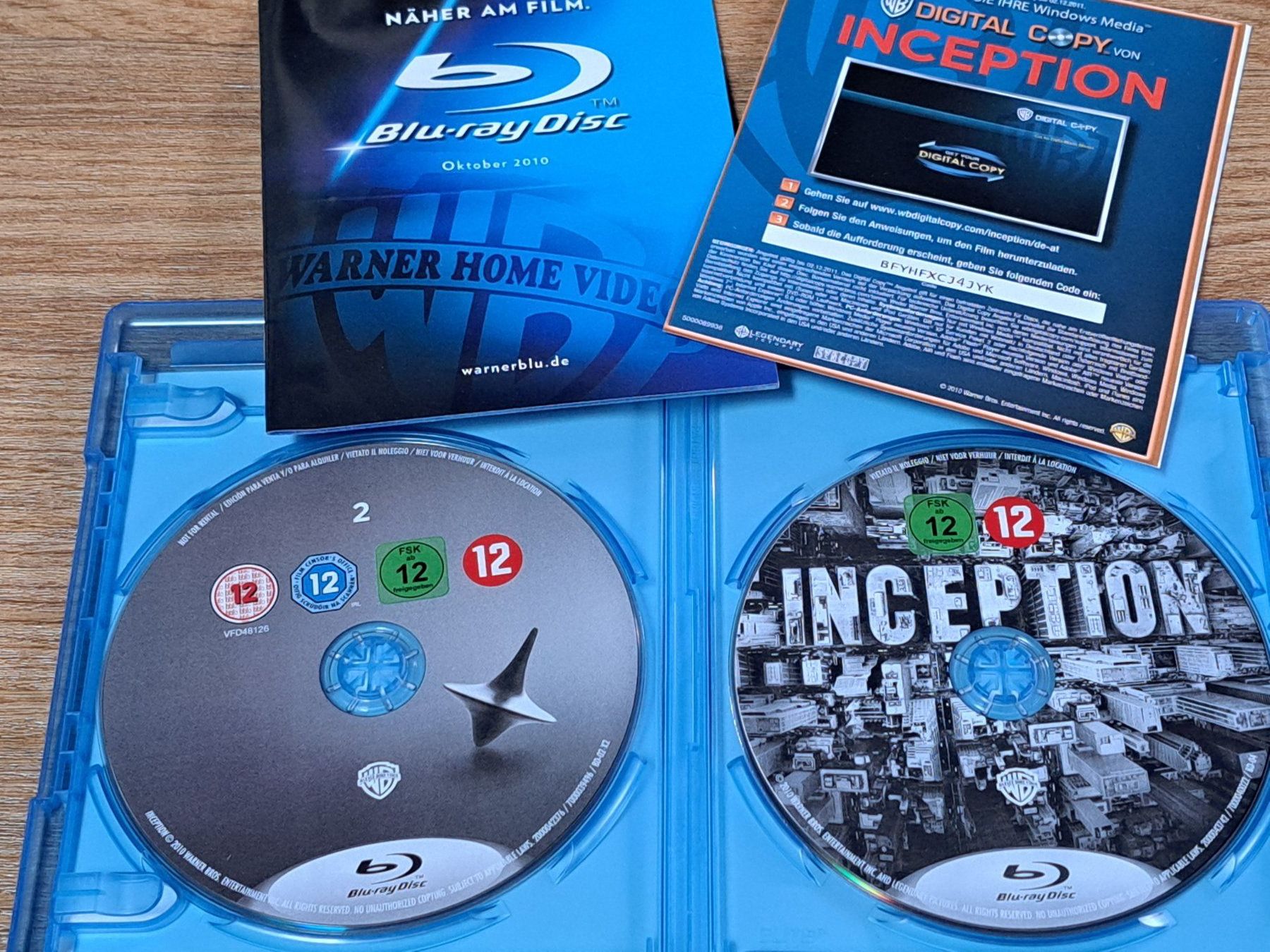 Tutti i DVDs: Blu-ray Inception mit Leonardo DiCaprio – Nuovo (secondo la descrizione) da Unterseen venduto da Kanica 3