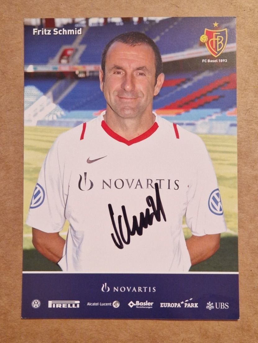 Autografi: Fritz Schmid - FC Basel 2007/08 – Usato da Menziken venduto da Autogramme