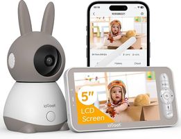 ieGeek Babyphone 2K 5" WLAN PTZ 360°Nachtsicht, App