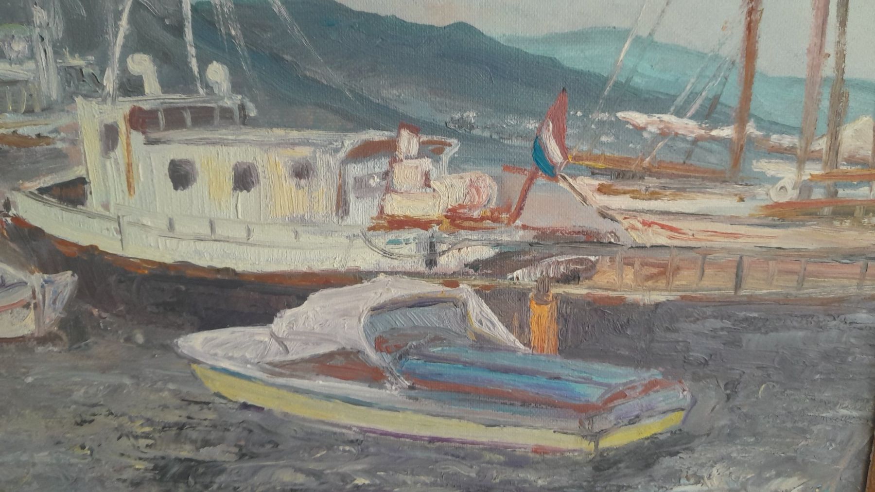 Dipinti: Bord du Léman signé – Usato da Lausanne venduto da Polo07 2