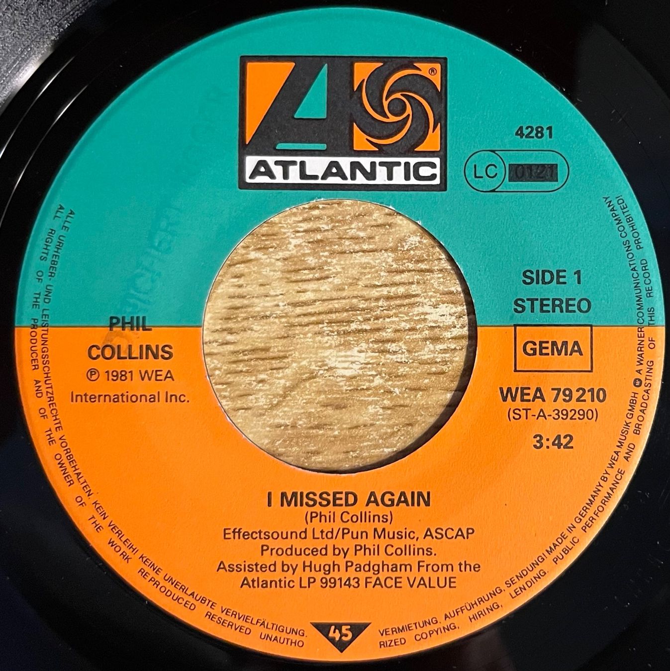 Schallplatten: PHIL COLLINS - I MISSED AGAIN – Gebraucht aus Bussigny von vinyl-pas-cher 2