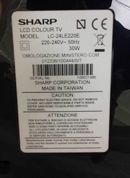 Sharp Televisori: TV LCD SHARP LC-24LE220E occasion – Nuovo (secondo la descrizione) da panex venduto da Funkycoucou