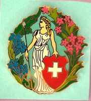 Pin Helvetia Simone Erni 3,4 cm