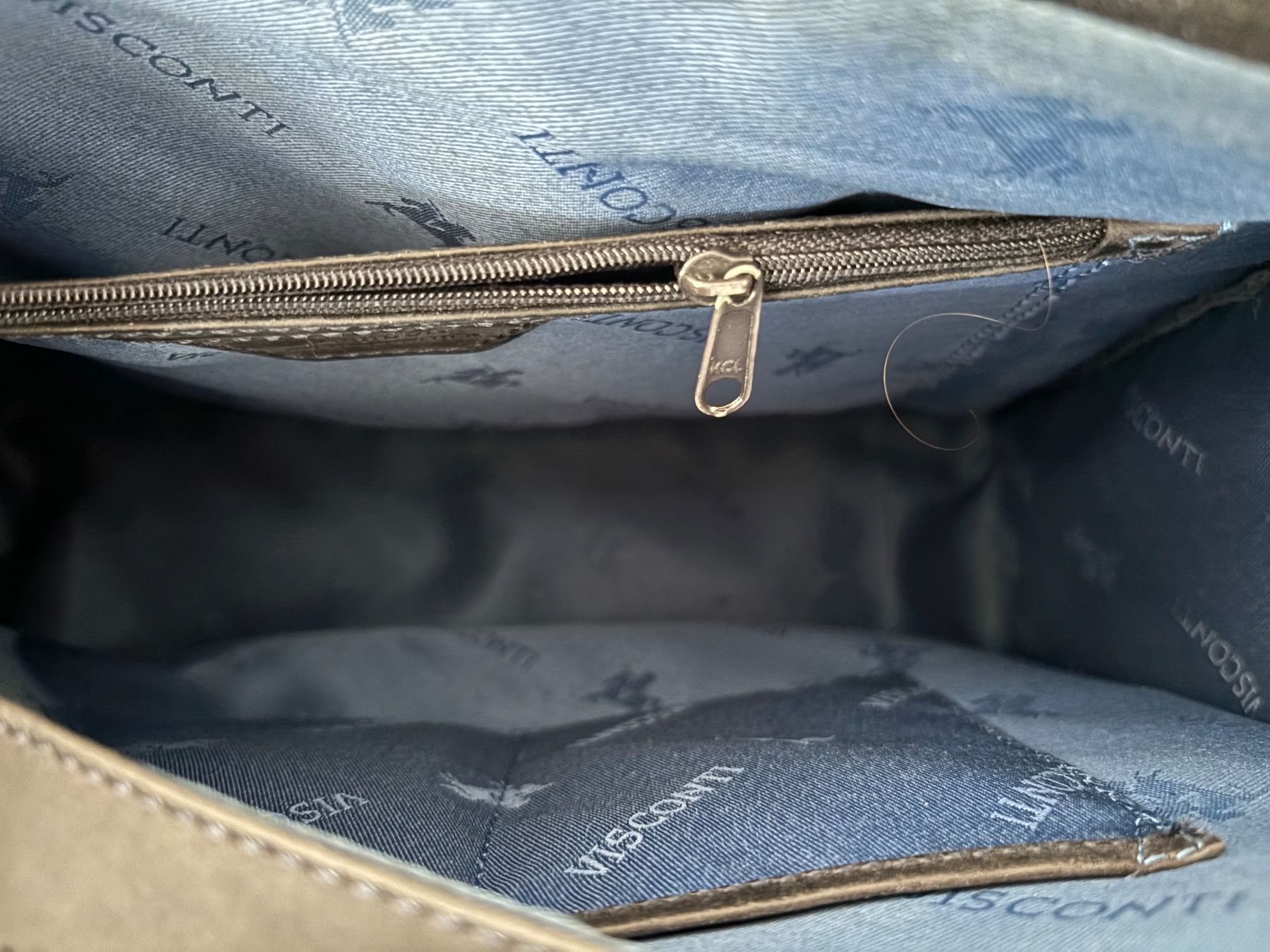 Taschen: Original Visconti Tasche dunkelblaues Leder – Gebraucht aus Stadel von Chanel_5 3