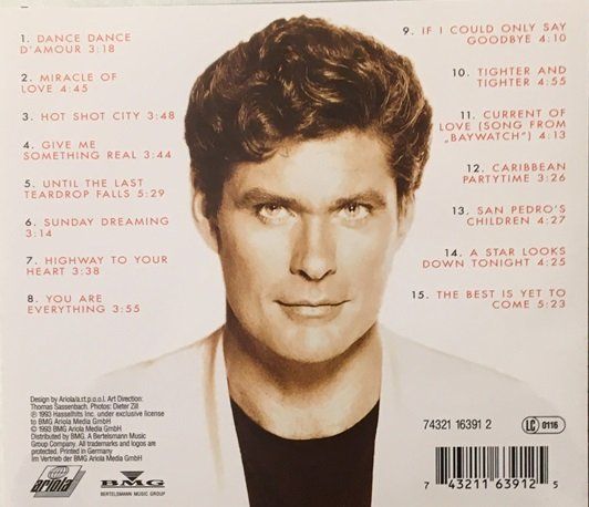 CD: David Hasselhoff - You are everything – Usato da Grüningen venduto da azulverde 1