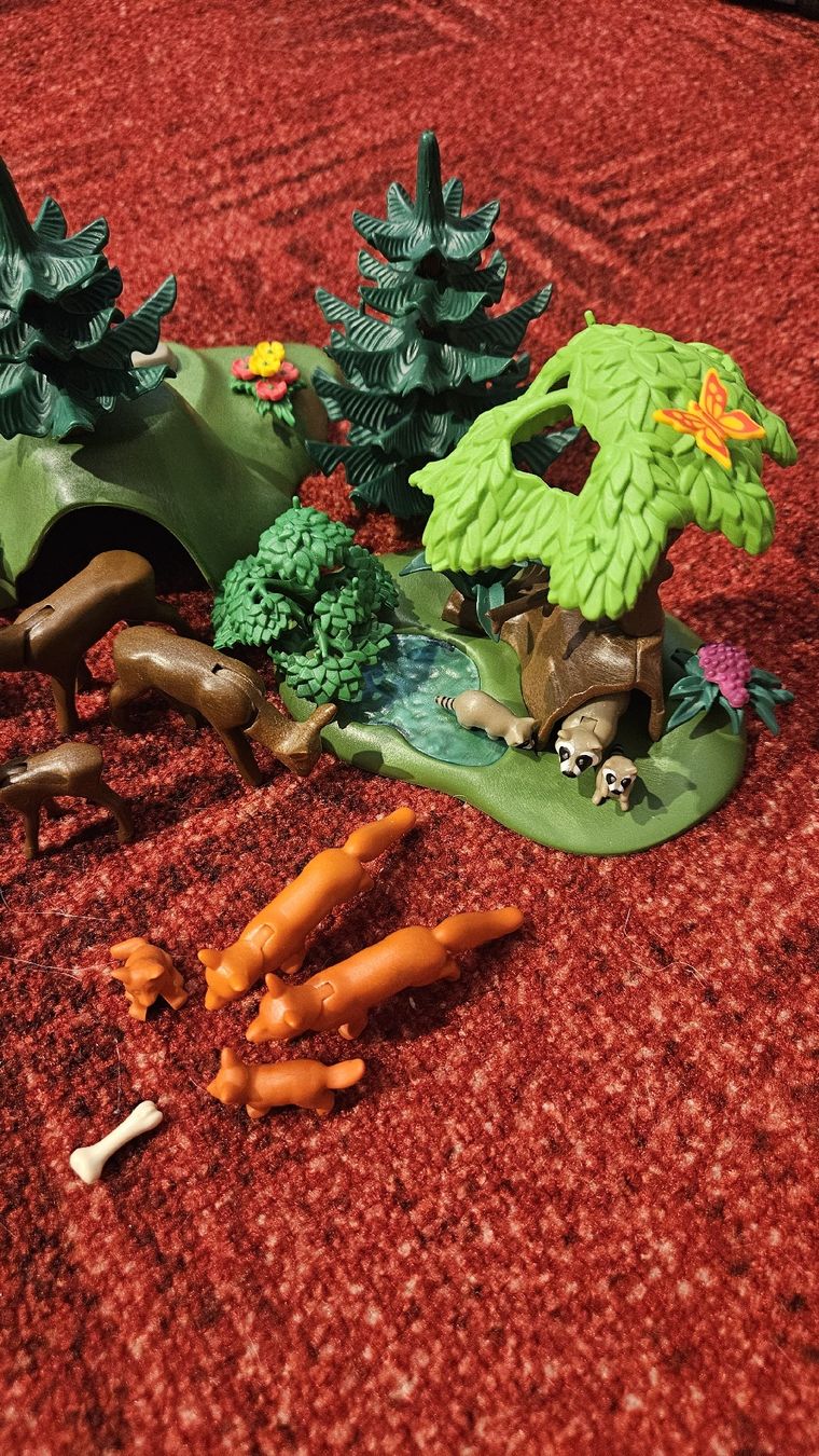 Playmobil Giocattoli: Playmobil Wald mit vielen Waldtieren – Usato da Rudolfstetten venduto da Hoppel17 2