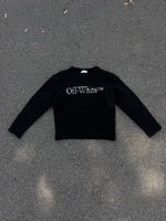 Original Off-White Wool Knit Sweater Black Fits M
