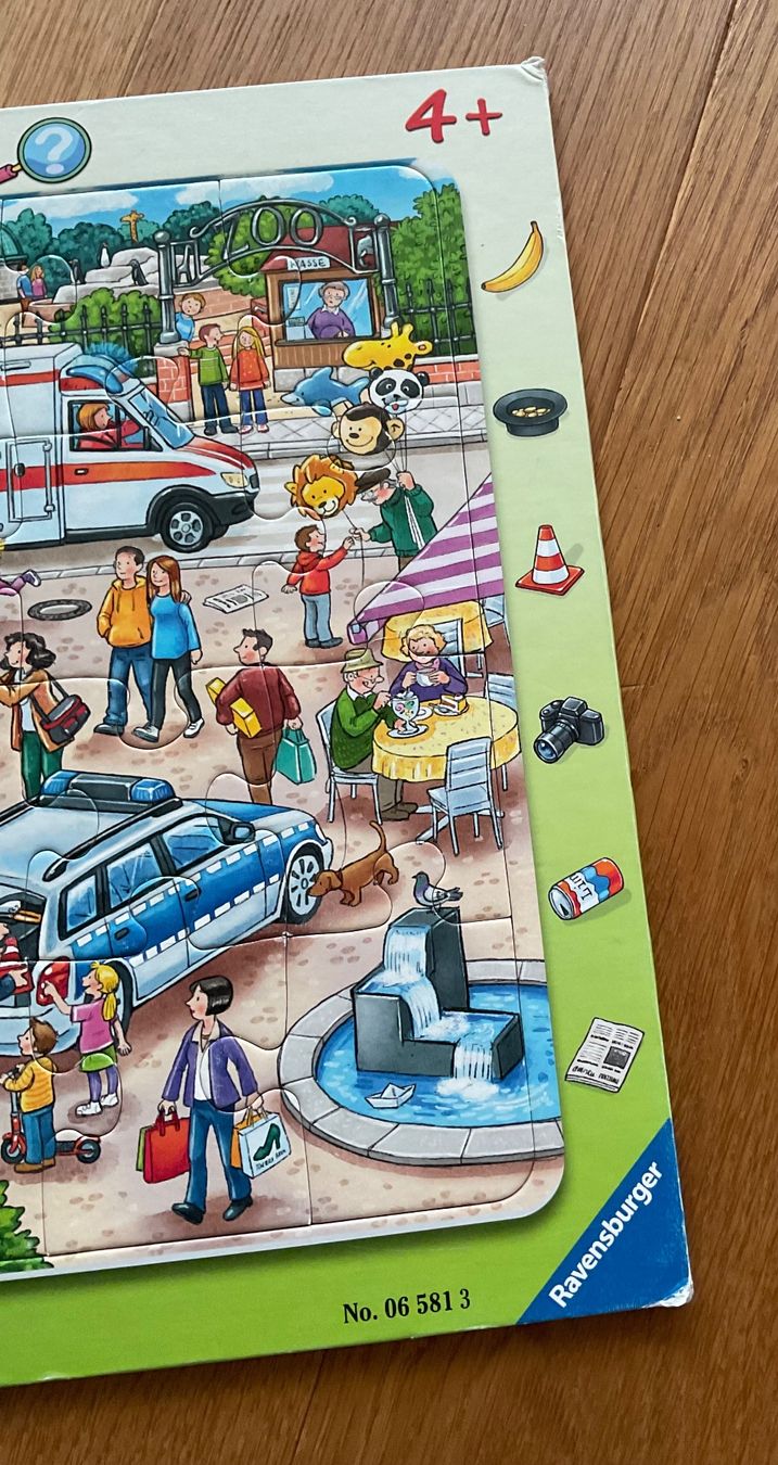 Ravensburger Puzzle: 2  Ravensburger Puzzle, 4+, Baustelle/Polizei – Usato da Niederteufen venduto da sicmu 2