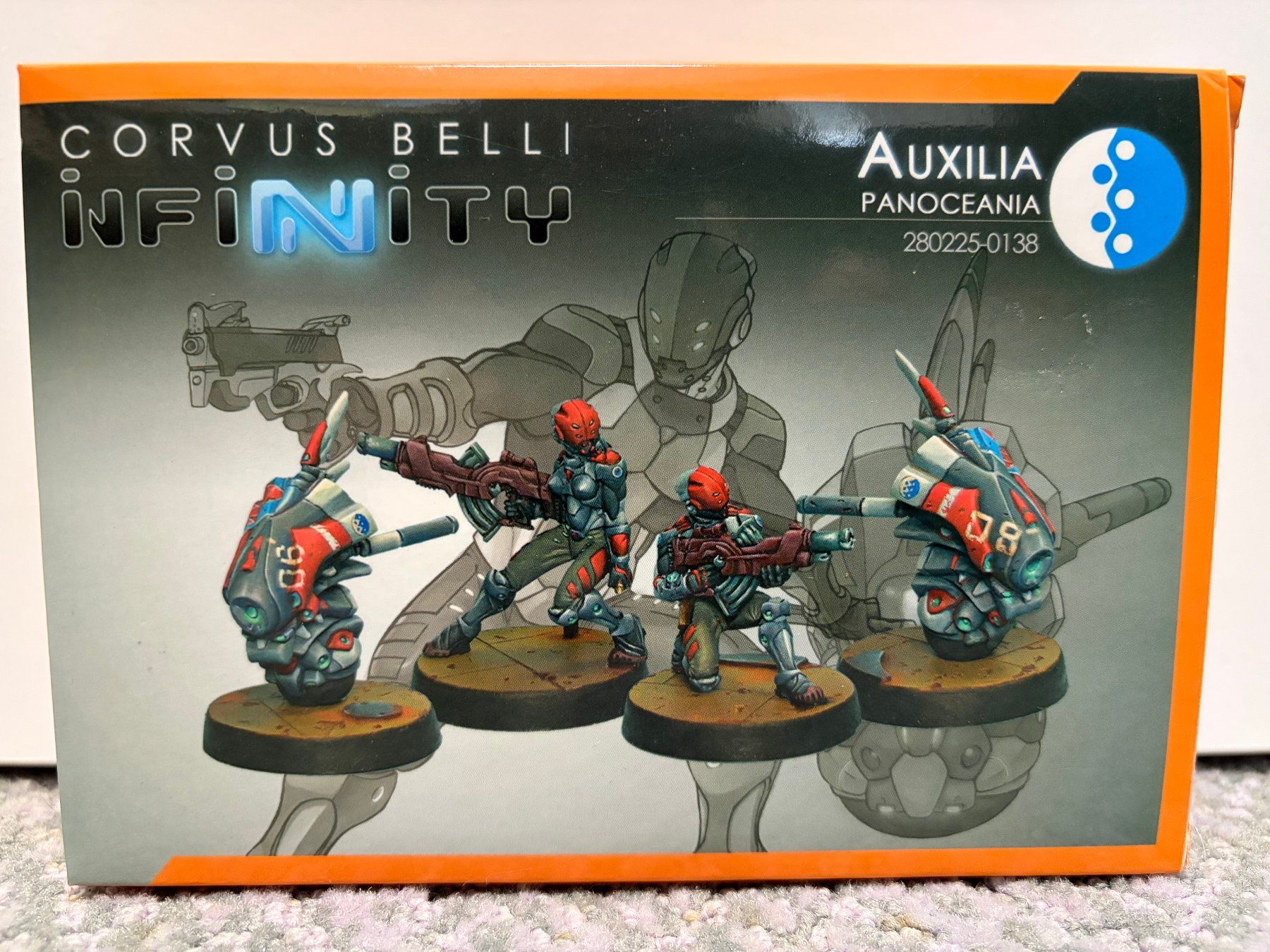 Kit di modellismo & Modellini statici: Infinity Panoceania Auxilia Miniaturen – Nuovo e nell'imballaggio originale da Buchs AG venduto da pebob