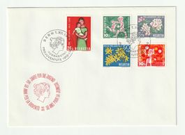 Ersttagsbrief Pro Juventute 1962 Bern 1. Dezember 1962