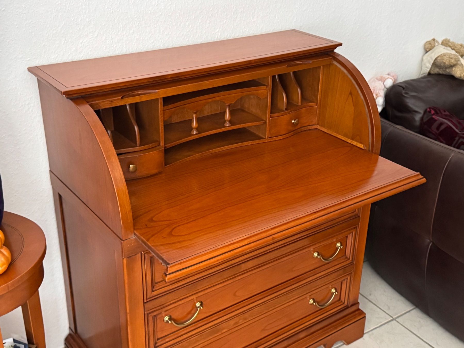 Schreibtische: Sekretär Biedermeier Selva Kirschbaum Stilmöbel + Versand – Gebraucht aus Gemünden von GEUENWALD 7