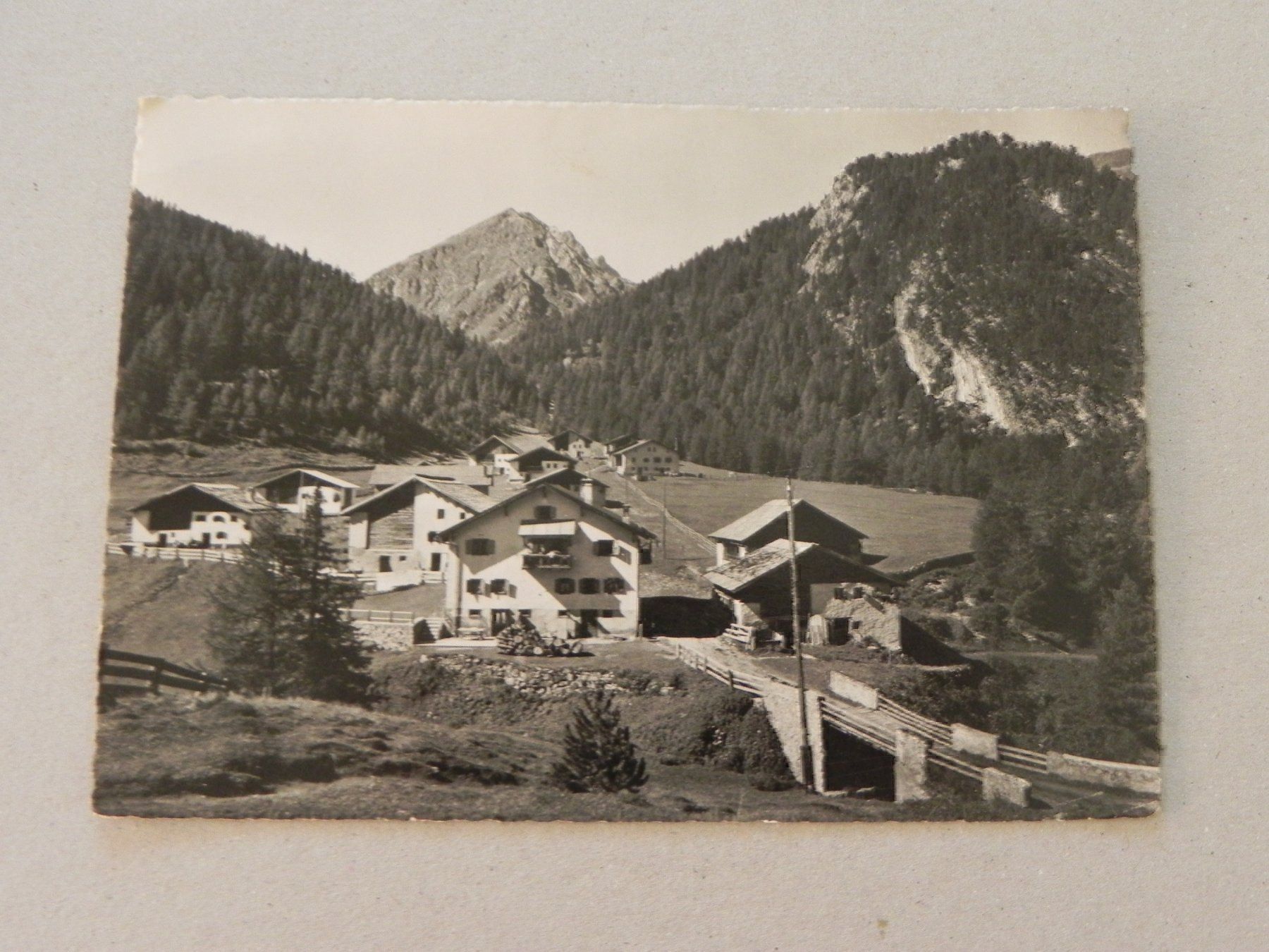 Ansichtskarten: Ansichtskarte Naz bei Preda GR 1953 – Gebraucht aus Siebnen von krimsie