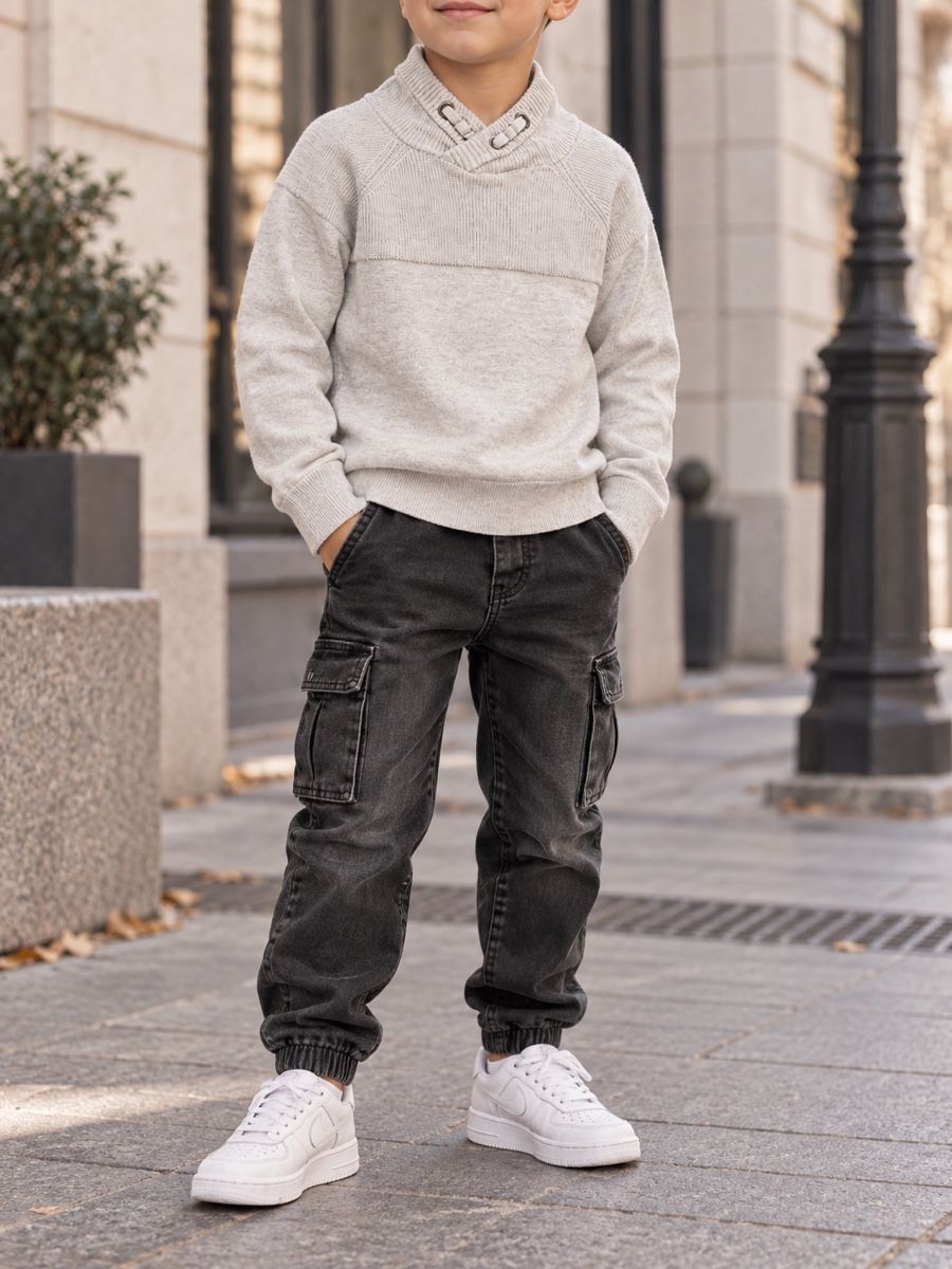 Maglioni & Felpe: PULL EN MAILLE ENFANT BEIGE – Nuovo (secondo la descrizione) da Lausanne venduto da mar_6snp