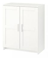 IKEA BRIMNES Schrank mit Türen, weiss 78 × 95 cm