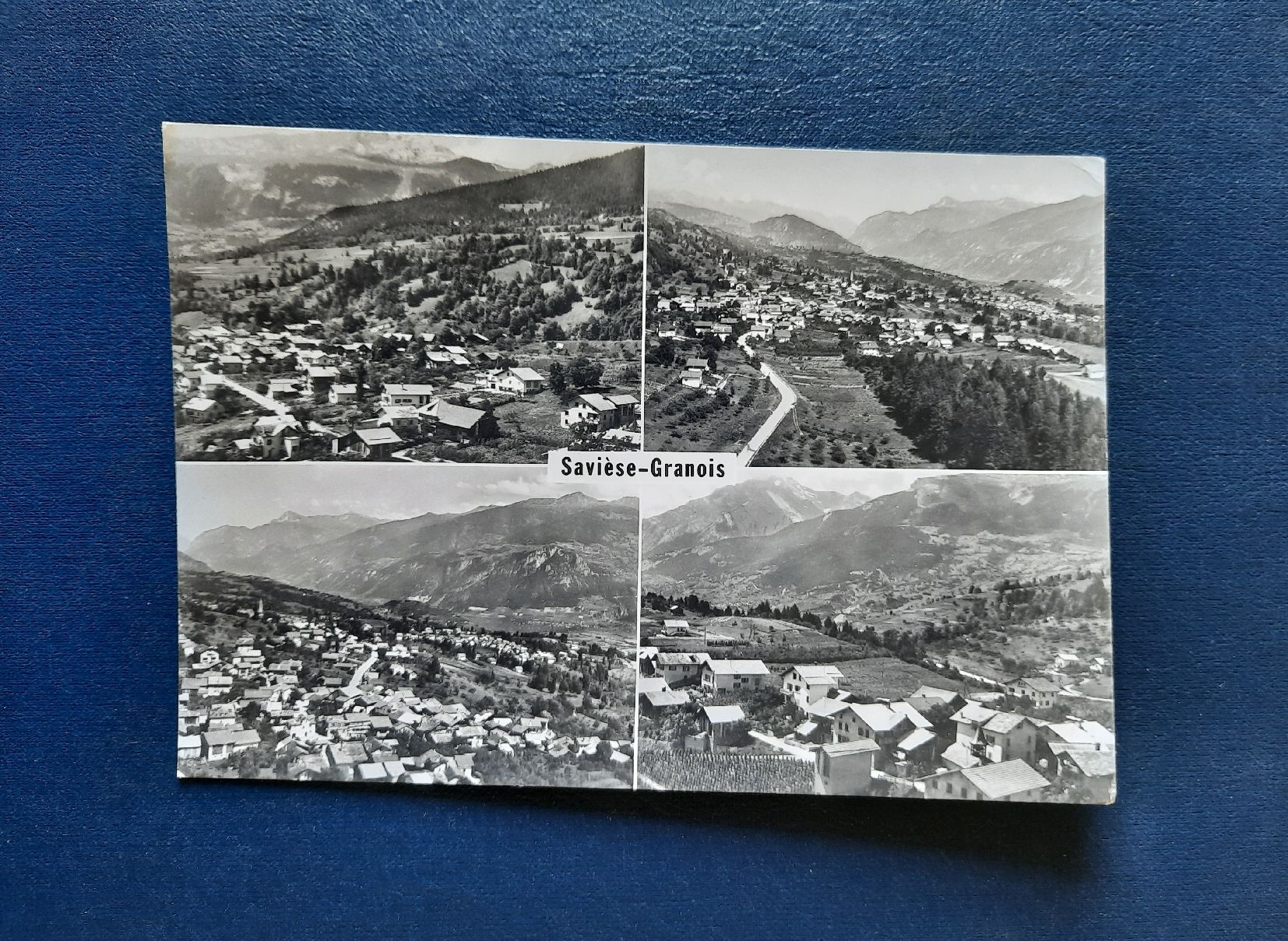 Cartoline postali: Ansichtskarte Savièse-Granois, 4 Bilder, gest. Feldpost – Usato da Marly venduto da neu-adlerauge65