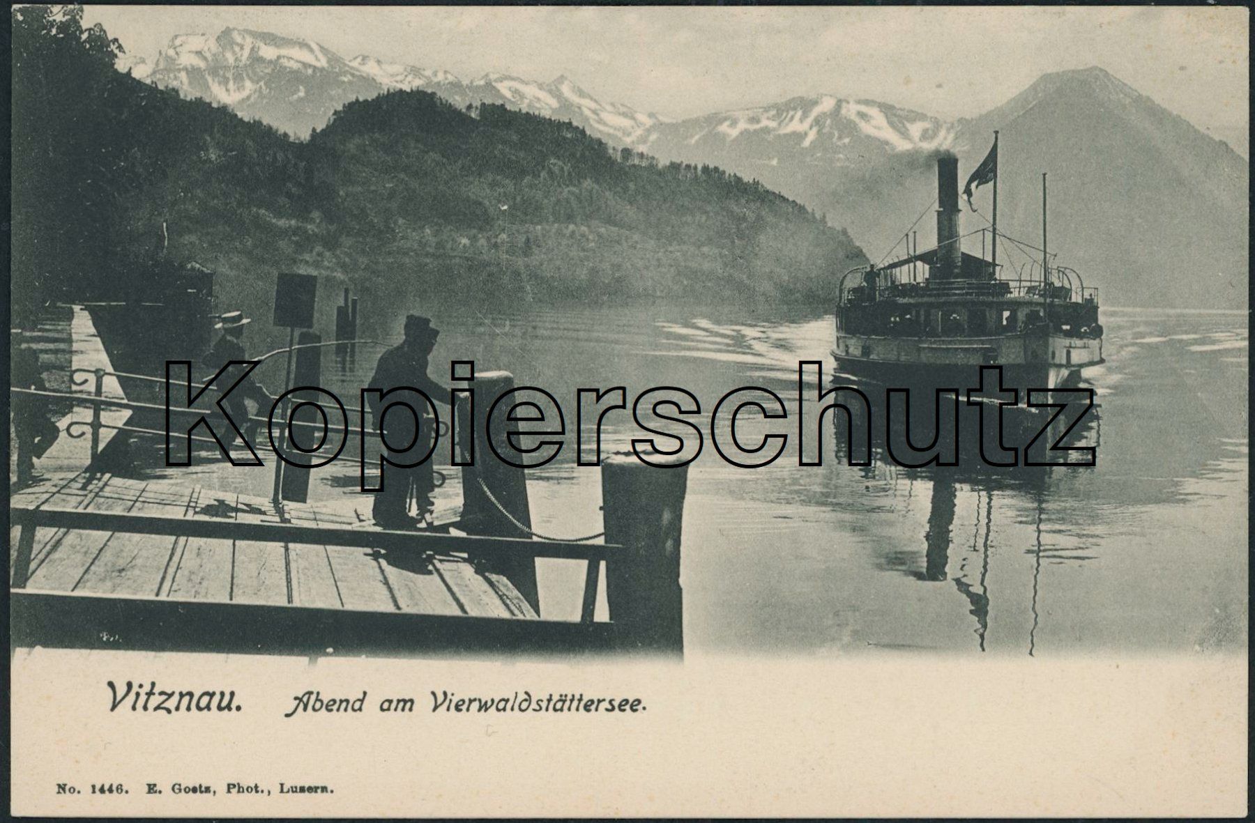 Ansichtskarten: LU Vitznau - Schiff - Vierwaldstättersee – Neu (gemäss Beschreibung) aus Schindellegi von stationary