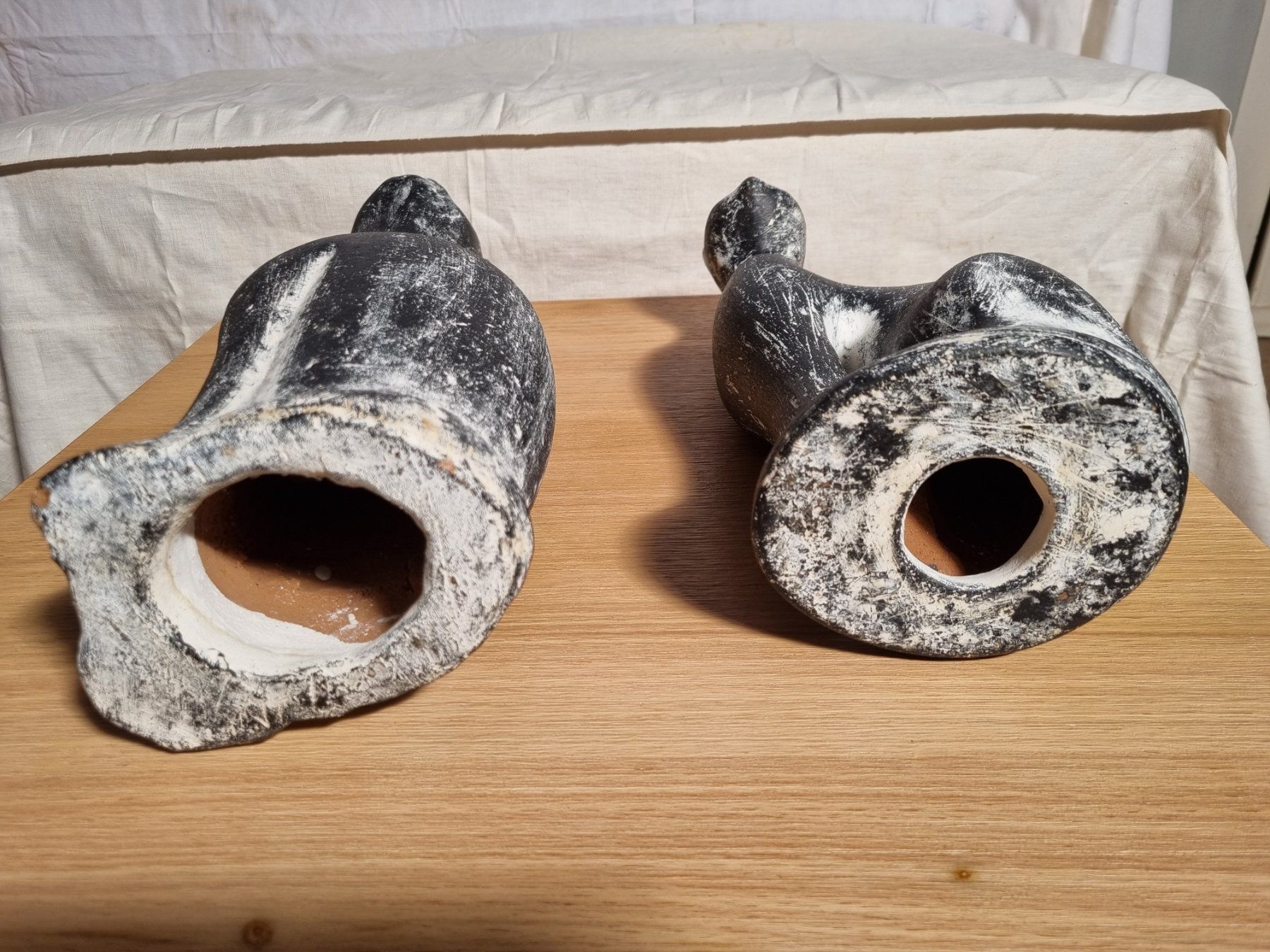 Figuren: 2 kunstvolle Keramik Katzen im Set – Gebraucht aus Fürstenaubruck von PizBeverin2018 6
