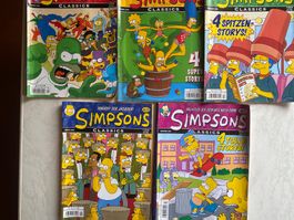 Comics Simpsons Classics 5 Stück