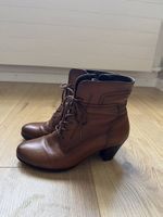 braune Leder Stiefeletten / Stiefel 