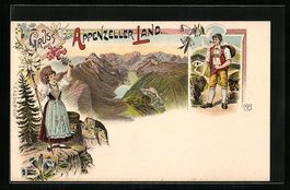Litho Appenzeller Land, Appenzeller in T
