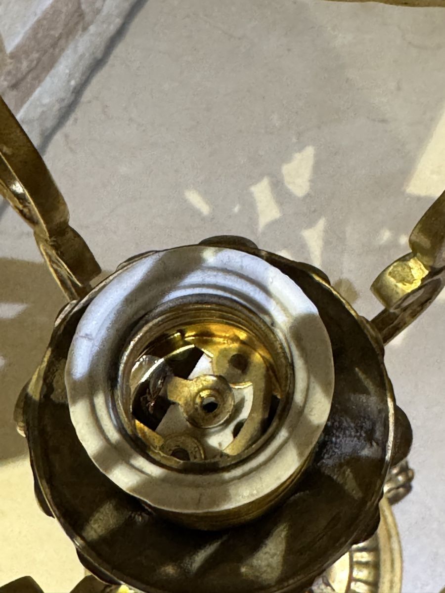 Lampen: Antike Tischlampe aus massivem Messing – Gebraucht aus Balsthal von Narulya 7