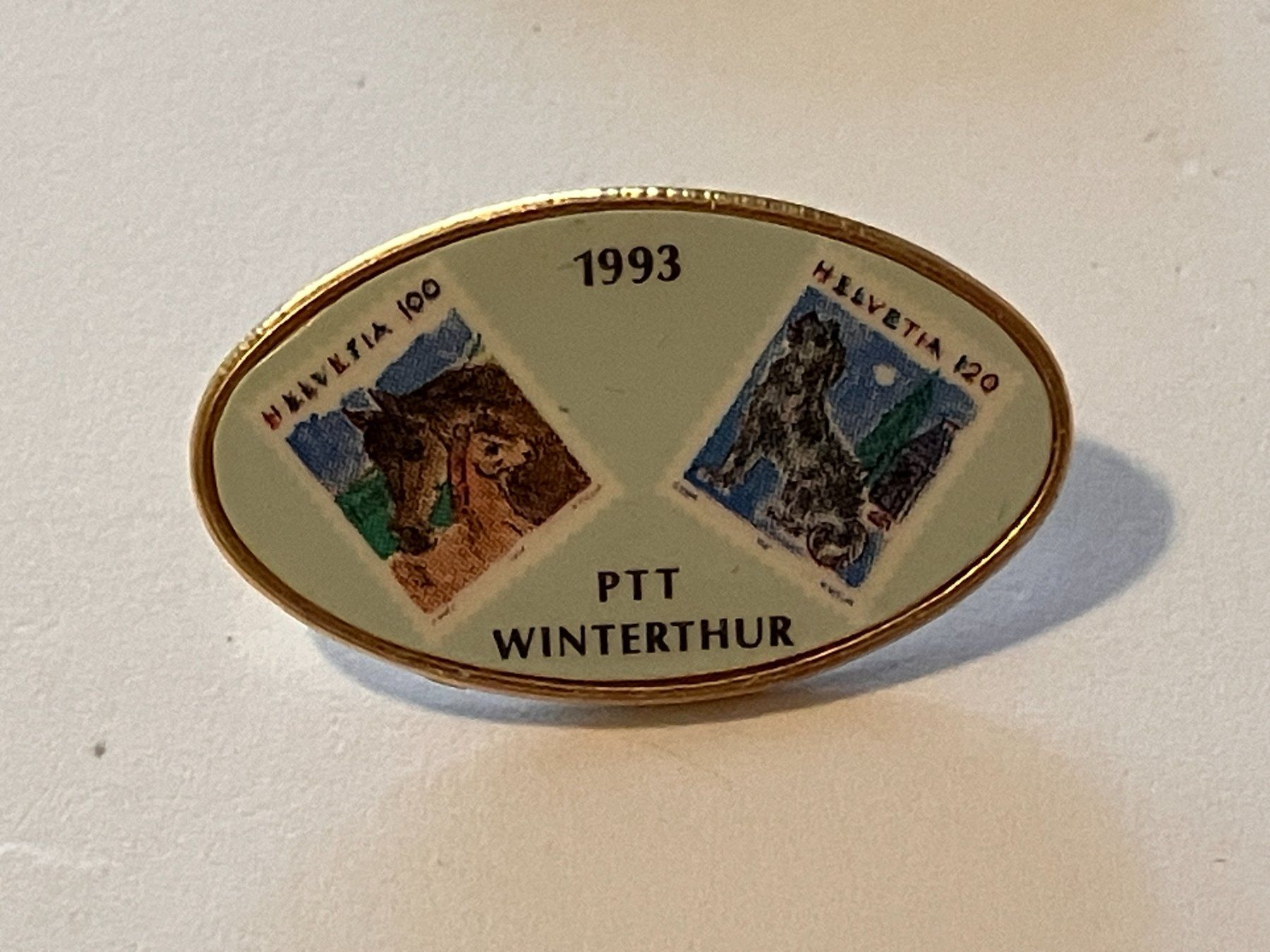 Placchette & Badge: 1 Pin PTT Winterthur – Usato da Basel venduto da djwwpp