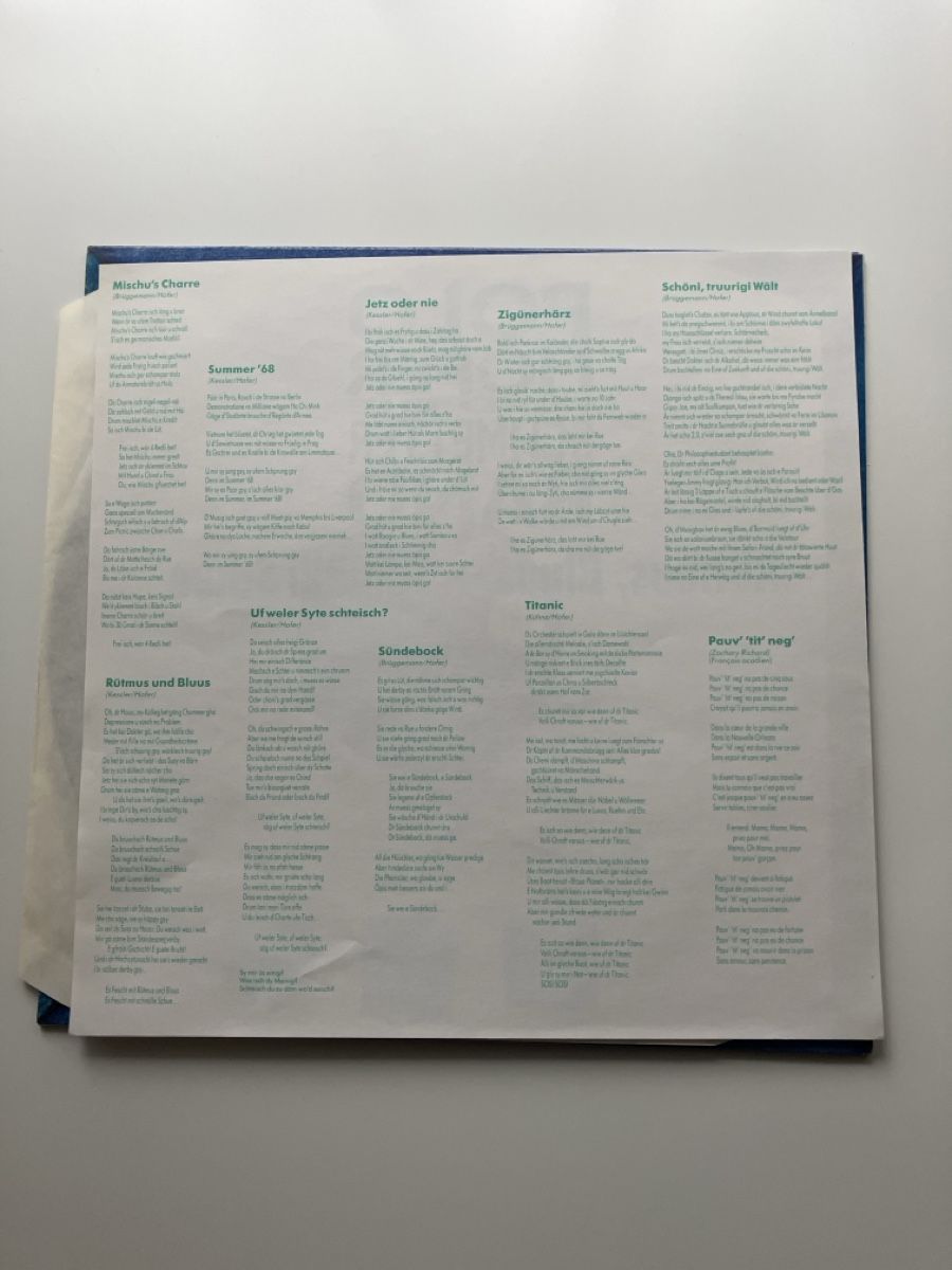Dischi in vinile: Polo Hofer & Schmetterband Vinyl LP – Usato da Münchenbuchsee venduto da Simk91 3