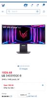 LG Ultragear Gaming Monitor, 34 240Hz