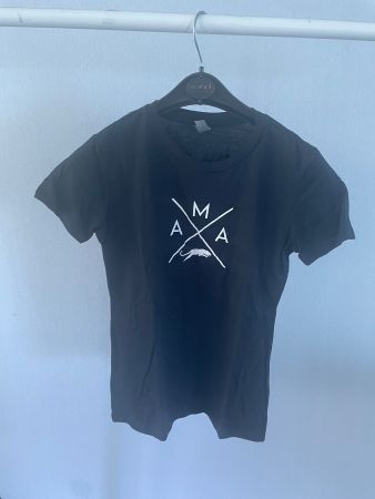 Schwarzes T-Shirt mit Aufdruck, Grösse S, Top Zustand!