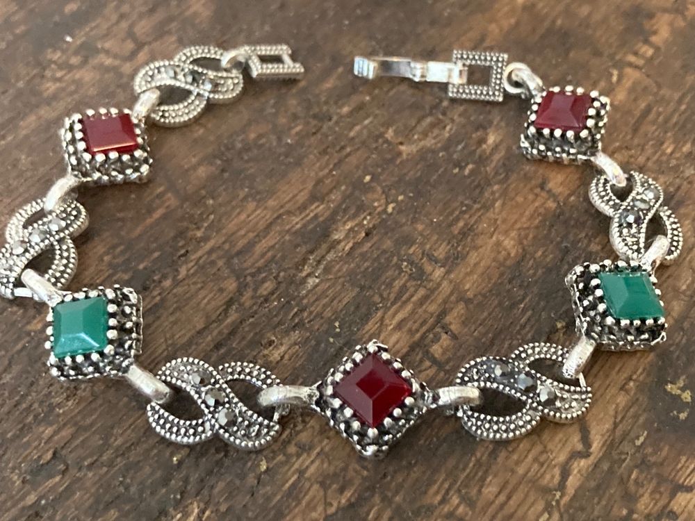 Bracelet vintage en argent massif - Pièce unique et originale