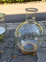 PYREX DEPRESSION GLASS, grosse kugelrunde Glasvase 10L, alt