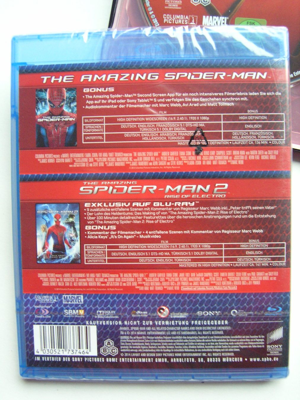 Tous les DVDs: SPIDER-MAN complete COLLECTION Bluray – Neuf (Voir description) à Zuzwil SG par vette13 3