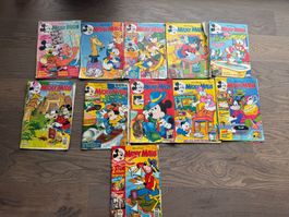 Alte Mickey Maus Comics - 90er Jahre - 11 Stk.
