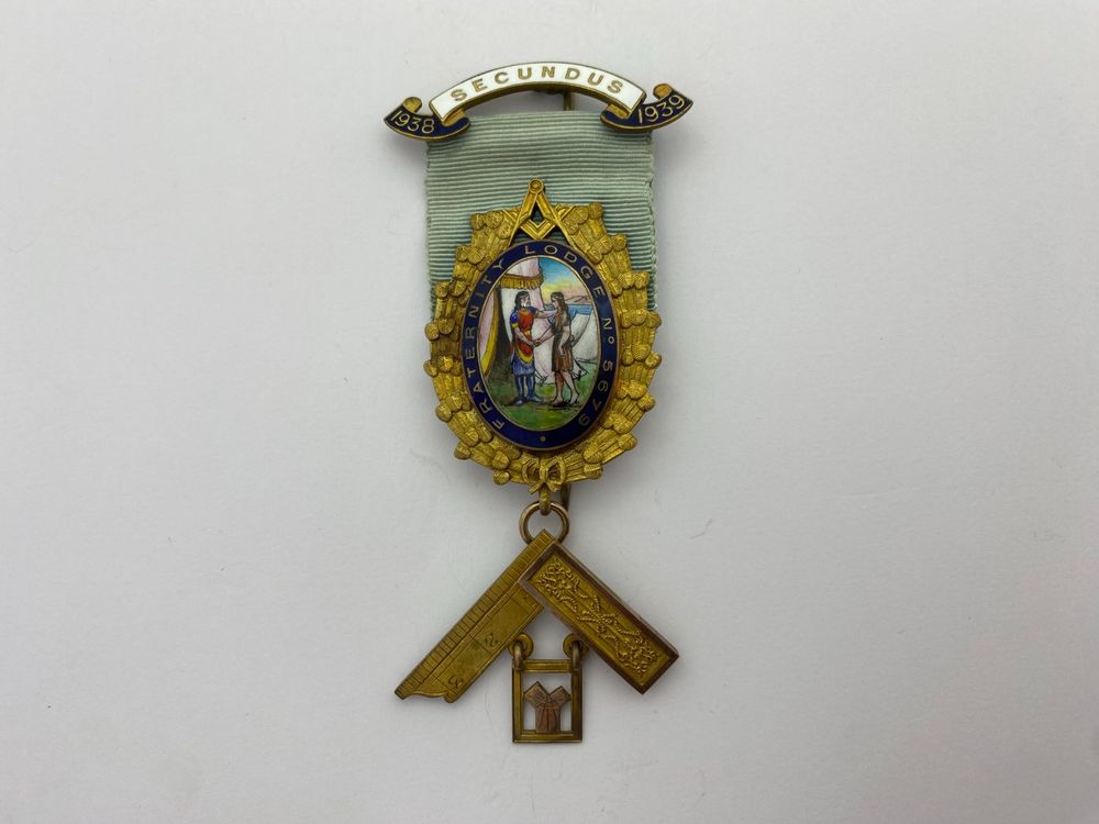 Freimaurer Auto Emblem "FREIES UND AKZEPTIERT MAURER" Abzeichen Mason Freimaurer Größe 3'' NO.26