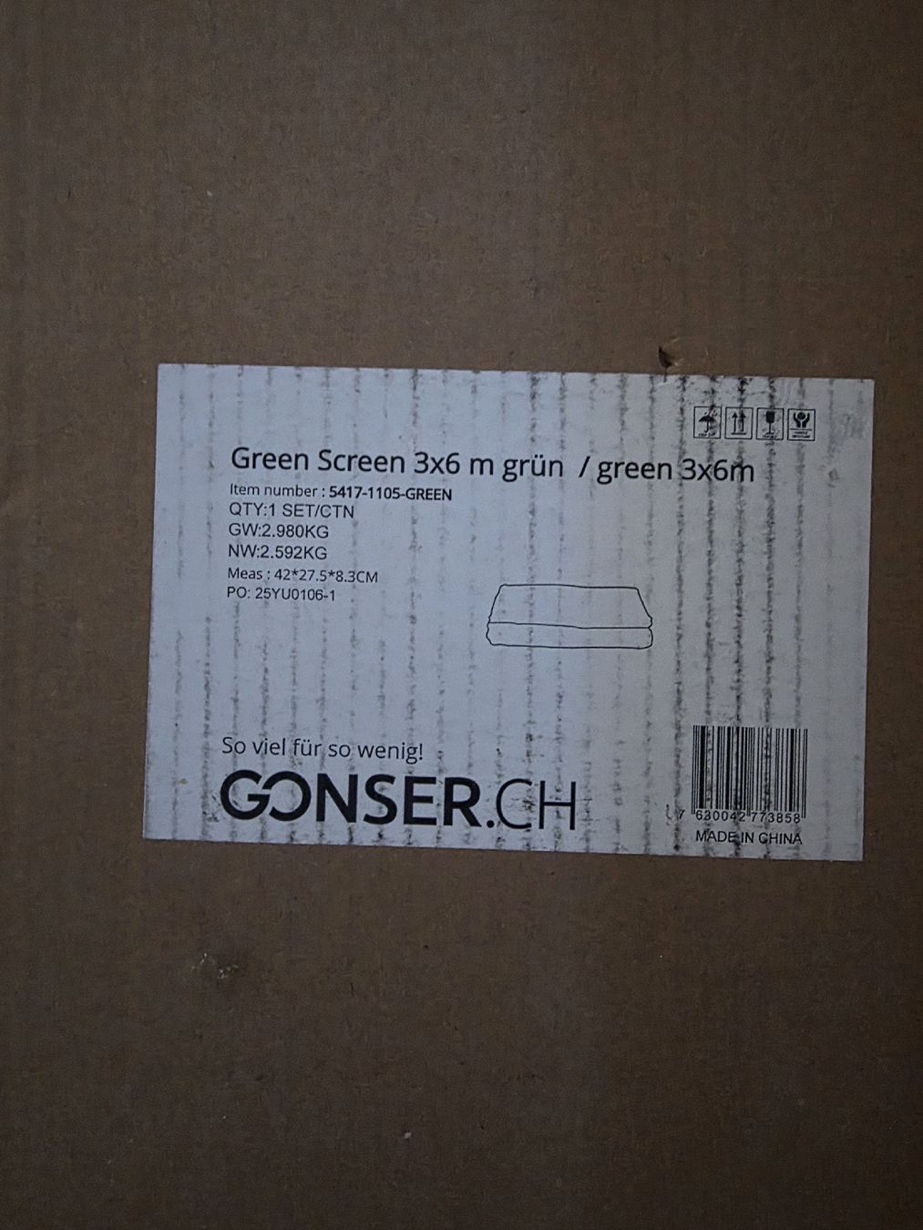 Autres accessoires: Green Screen mit Halterung – Neuf avec emballage d'origine à Egerkingen par vil_5vkk 3