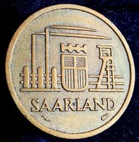 SAARLAND 20 FRANKEN 1954
