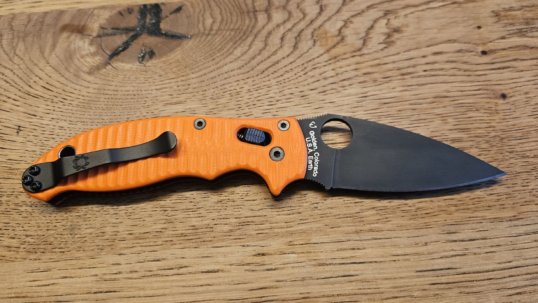 Spyderco Coltelli tascabile: Spyderco Manix 2 mit Custom Scales – Nuovo (secondo la descrizione) da Buchs AG venduto da thebull01 1
