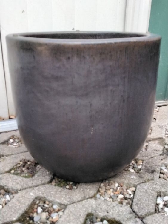 TERAPLAST Blumentopf Aus Polypropylen – Anthrazit, Zylindrisch, 15 Cm, Mit Entwässerungsloch