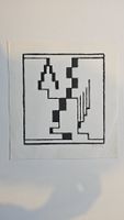 Erich Buchholz (1891-1972) steigend 1919 holzschnitt Bauhaus