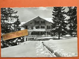 Alte Ansichtskarte, Pension Hornberg, Saanenmöser um 1959