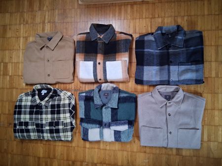 6 H&M Hemdjacken, elegant / 5x XL, 1x XXL