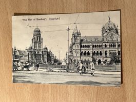 Alte Postkarte Bombay Indien 1924, Rarität für Sammler!