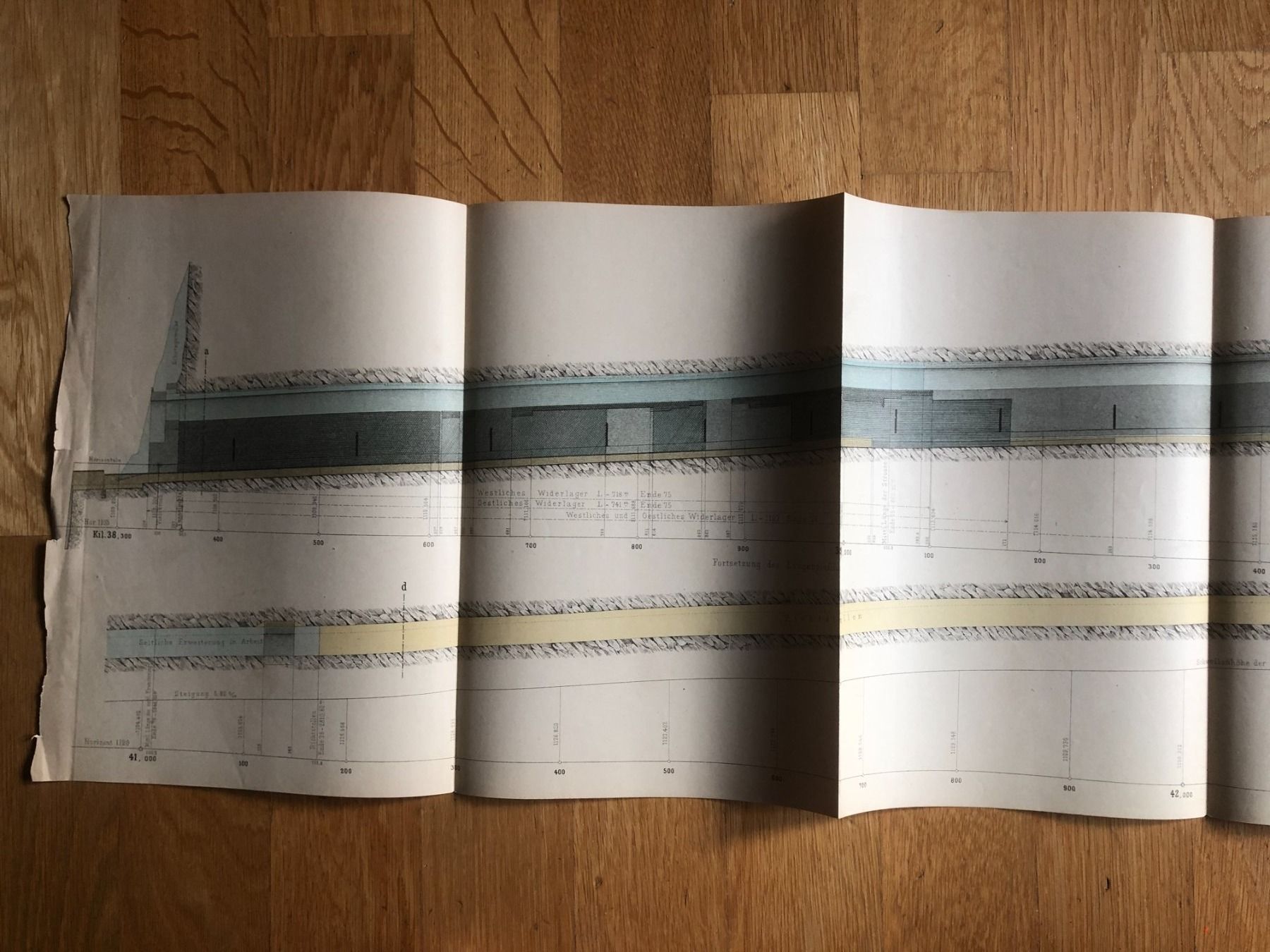 Grafiken & Lithographien: Pläne Stand der Arbeiten Gotthardtunnel 1876 – Gebraucht aus Zürich von allp 1